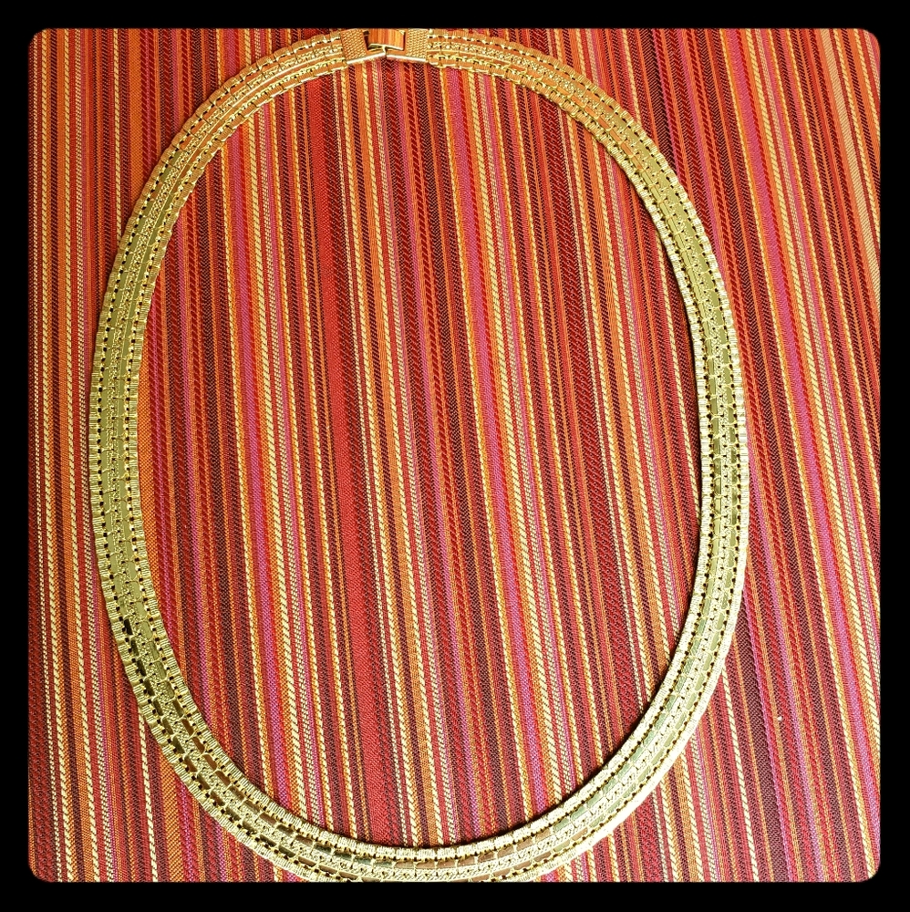 Women's Gold Herringbone Necklace